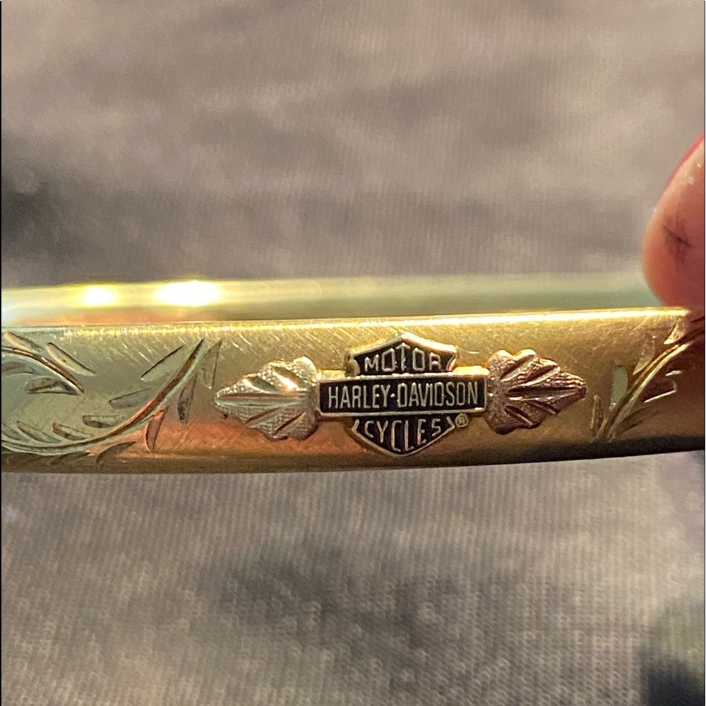 Harley Davidson Stamper 14k gold filled bracelet